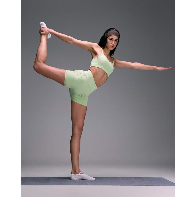 4505 seamless baby rib wrap back high waist 3 booty short in pastel 115136180