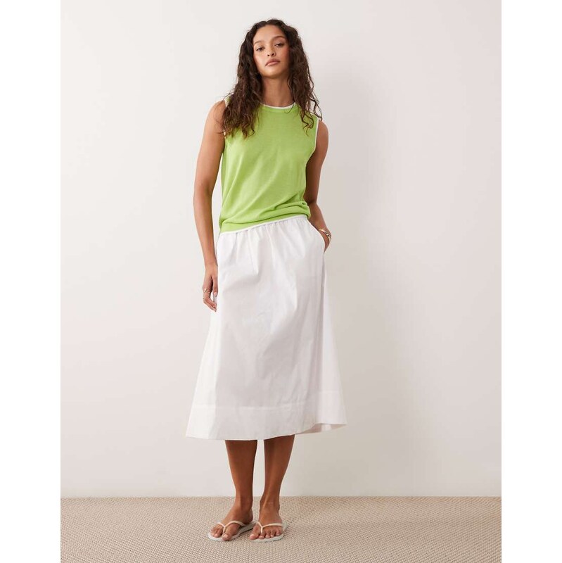 ASOS DESIGN double layered vest in lime-Green