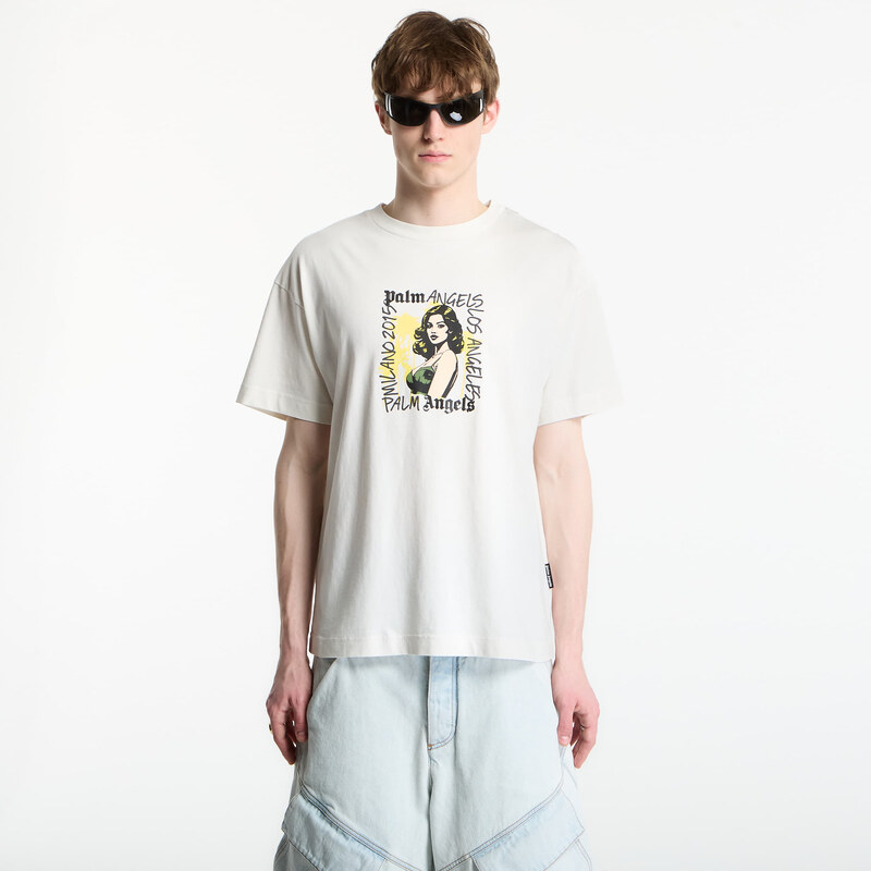 Tričko Palm Angels Pinup Regular T-Shirt UNISEX White/ Green L
