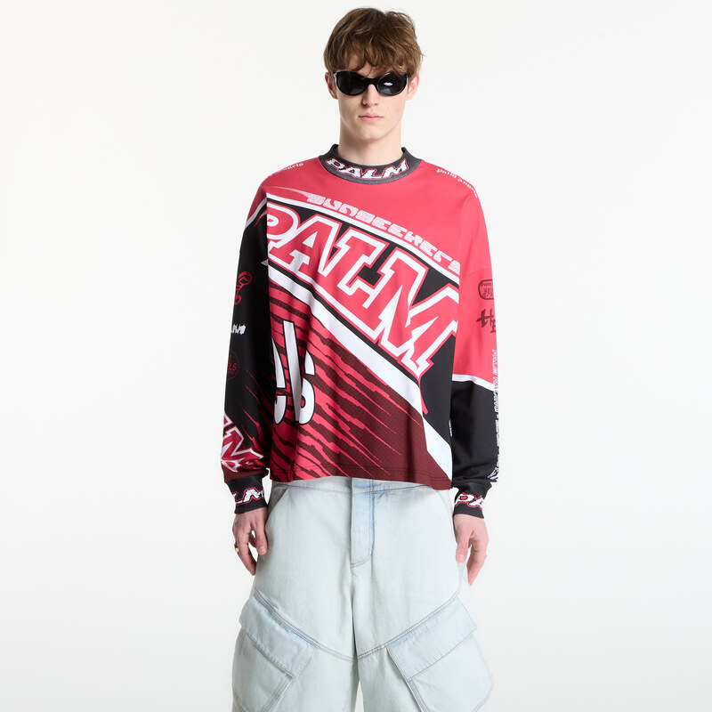 Tričko Palm Angels Racing Loose Long-Sleeved T-Shirt UNISEX