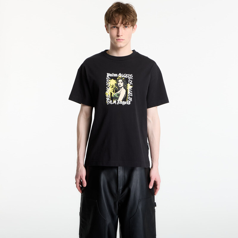 Tričko Palm Angels Pinup Regular T-Shirt UNISEX Black/ Blue L