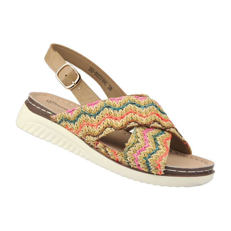 Pohodlné dámské sandály Potocki 26-90374, multicolor – lehké a