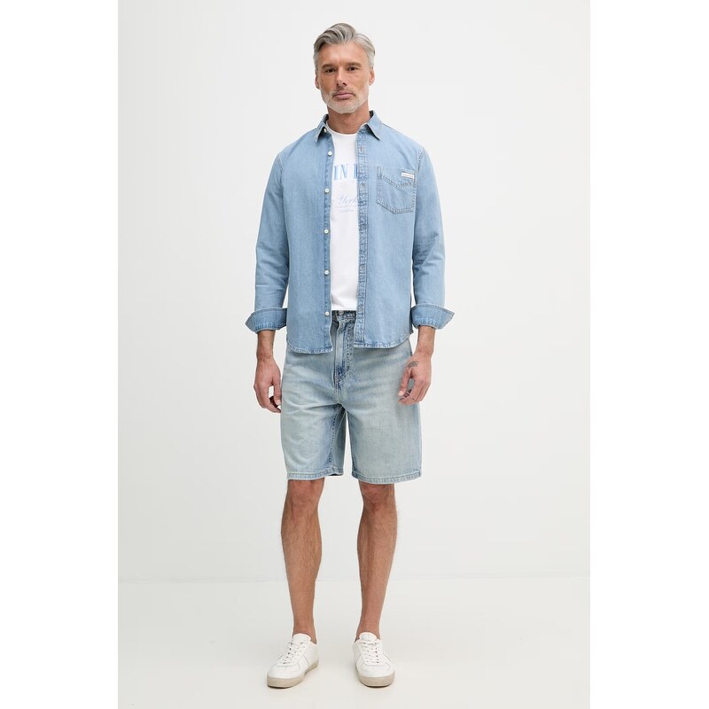 Calvin Klein Jeans košile pánská džínová