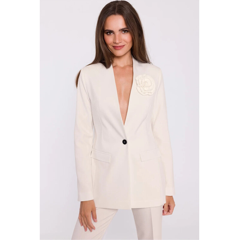 Dámské sako S370 slonovinové - Stylove