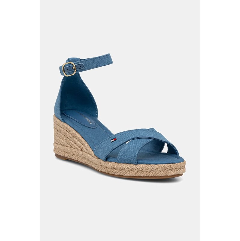 Tommy Hilfiger sandály na klínk MID WEDGE ESPAD X CROSS