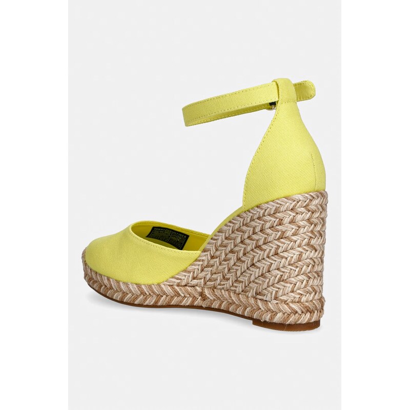 Tommy Hilfiger espadrily na klínku dámské FLAG HIGH WEDGE ESPAD CLOSED TOE