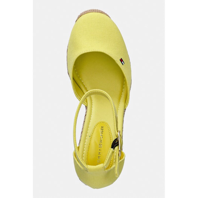 Tommy Hilfiger espadrily na klínku dámské FLAG HIGH WEDGE ESPAD CLOSED TOE
