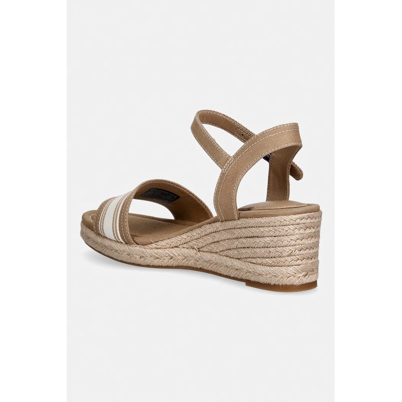 Tommy Hilfiger sandály na klínk MID WEDGE ESPAD WEBBING
