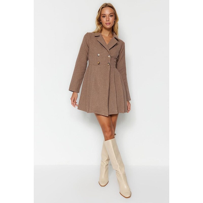 Šaty trendyol Camel 3530631