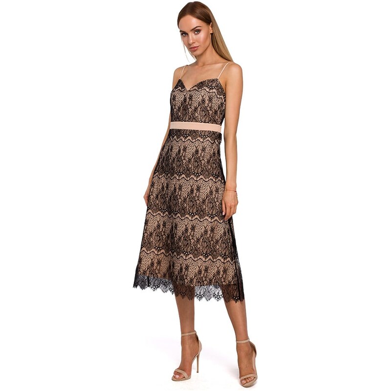 Šaty made of emotion Beige/ Schwarz 5145642
