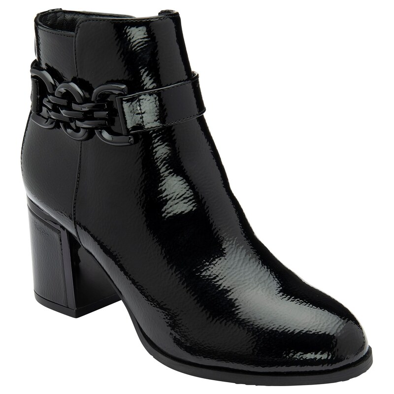 Kozačky Lotus Shoes Black Patent 8260949