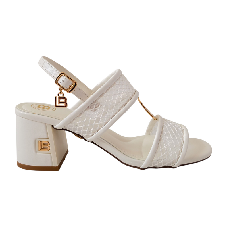 Bílé sandály Laura Biagiotti Net White 115147665