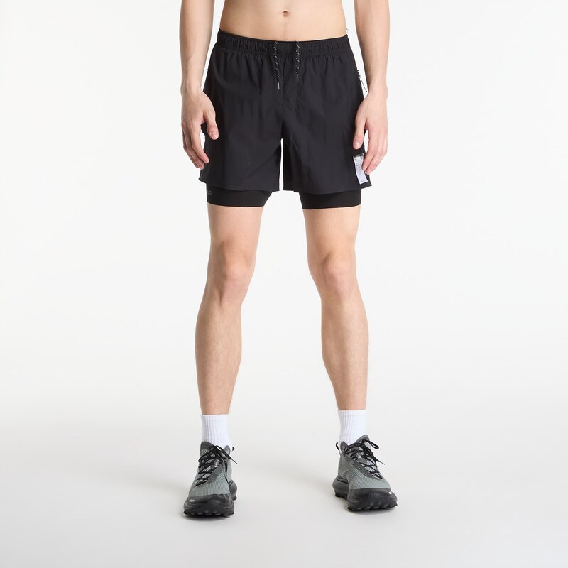 Šortky Satisfy Rippy Cordura 5 Trail Shorts Black M