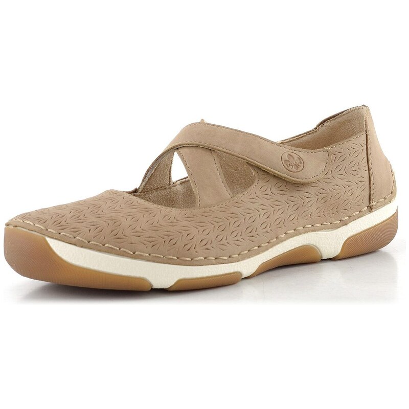 Rieker polobotky s upínacím páskem camel 55958-20 115148259