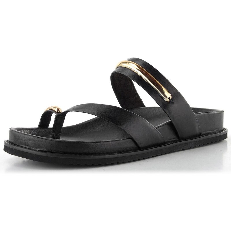 Tamaris kožené pantofle/žabky black 1-27415-46 115148373