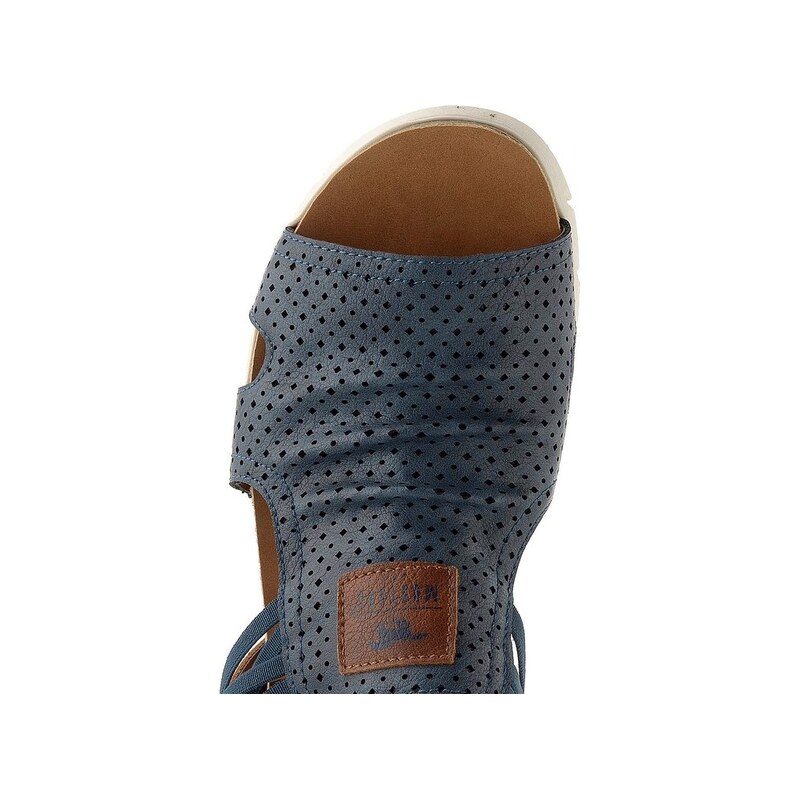 Mustang sandály s plným nártem a gumičkami navy 26M0422003