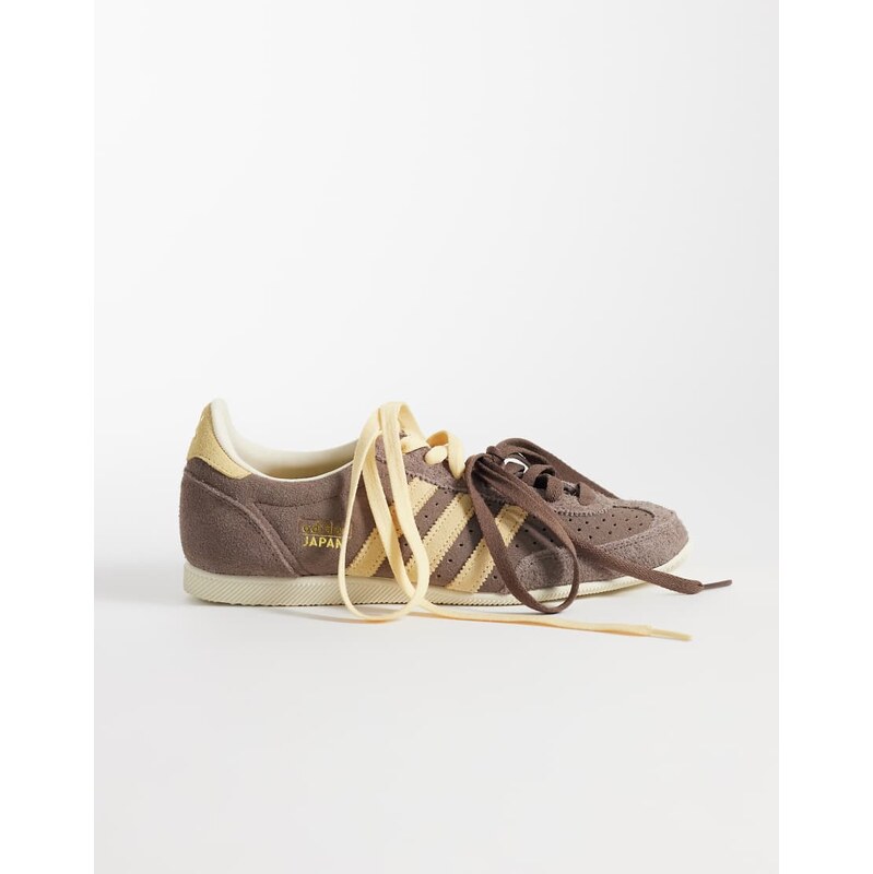adidas Originals Japan trainers in brown and yellow