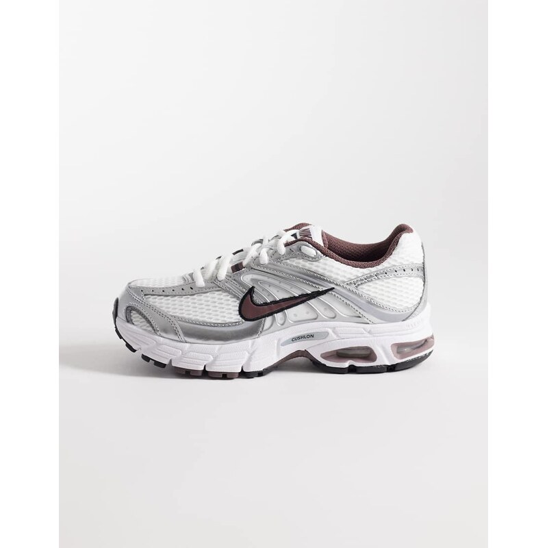Nike Air Max Moto 2K trainers in white and brown