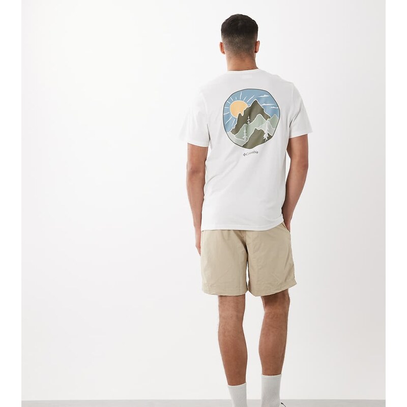 Columbia CSC Outdoor back graphic t-shirt in white