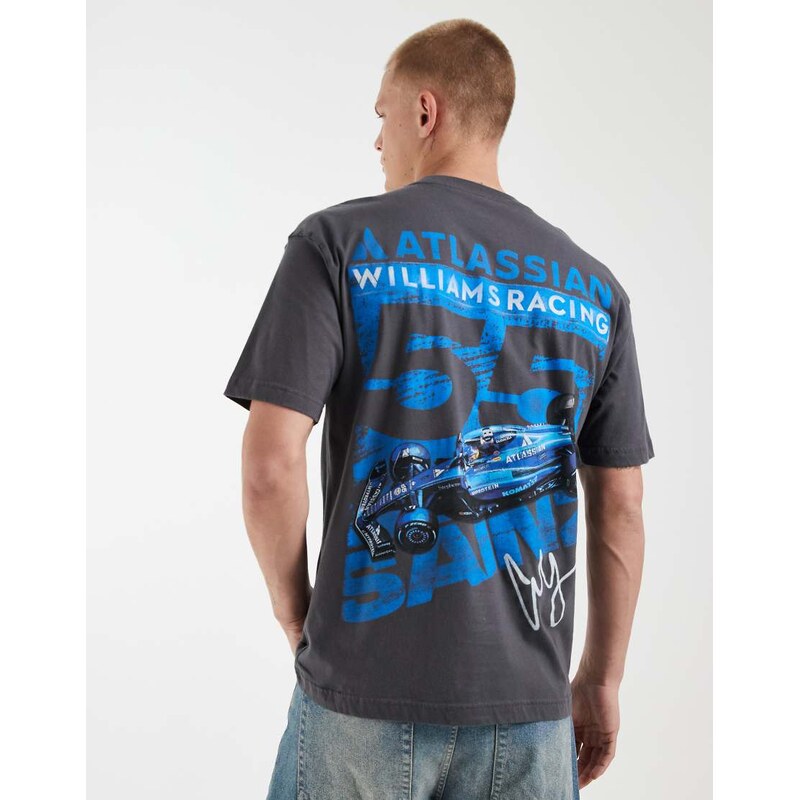 Hollister boxy F1 graphic t-shirt in black