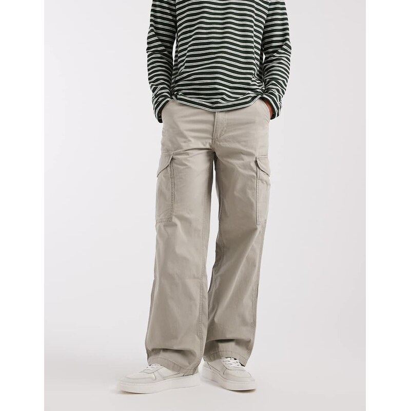 Levis XX cargo baggy trousers in stone-Neutral