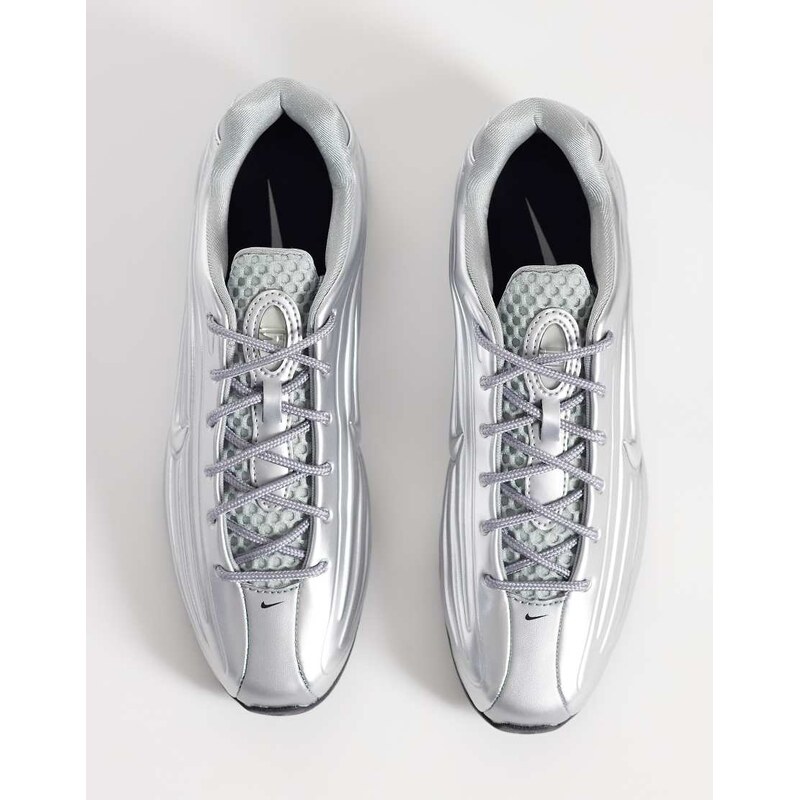 Nike Shox Z trainers in metallic silver