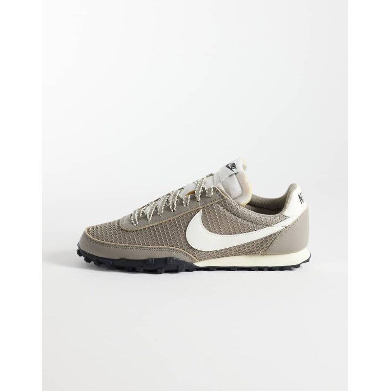 Nike Waffle Racer mesh trainers in washed grey