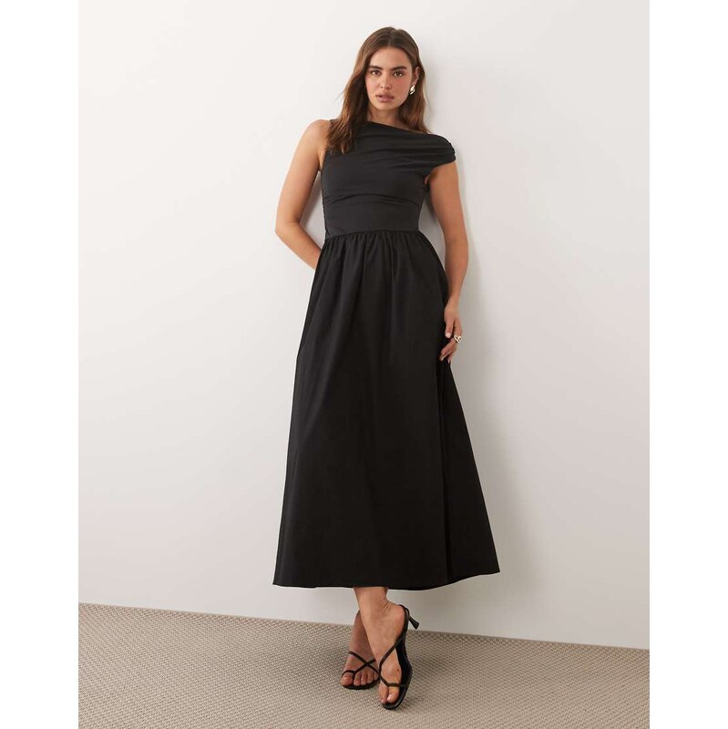Nobodys Child Beth modal blend one shoulder short sleeve pocket detail 115153450