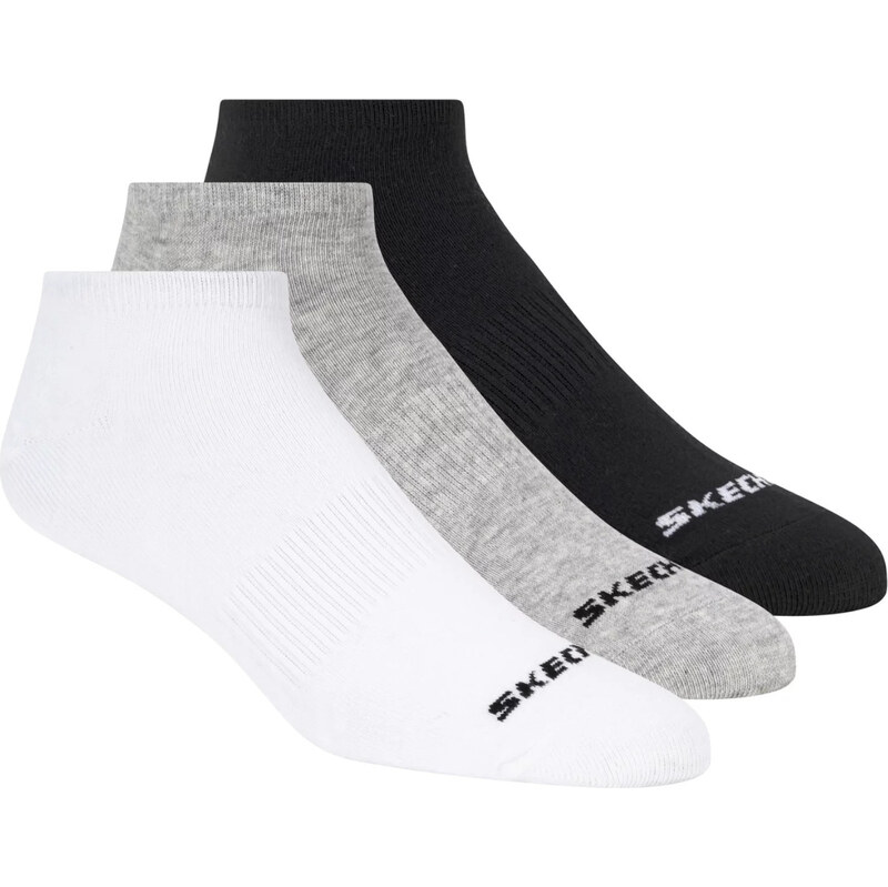 Unisex ponožky Skechers 3pk Unisex Non Terry No Show Černá 115152344