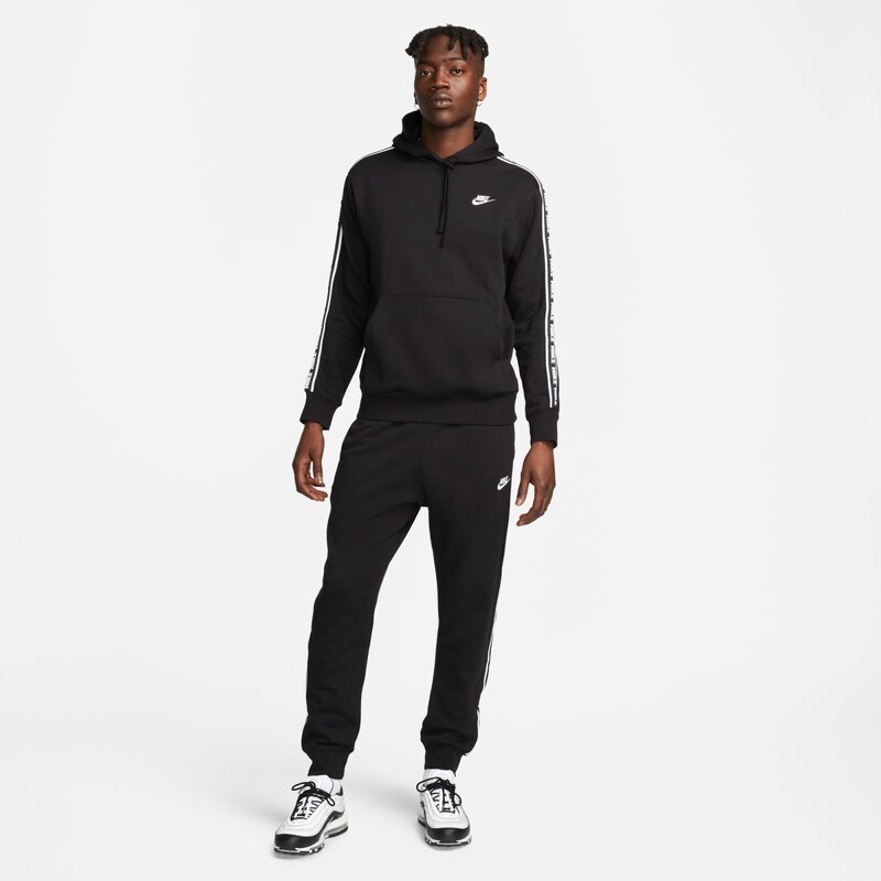Nike Club Fleece BLACK/WHITE