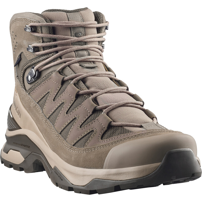 Pánské Vysoké boty SALOMON QUEST ECHO GTX M L49146400 – Béžová