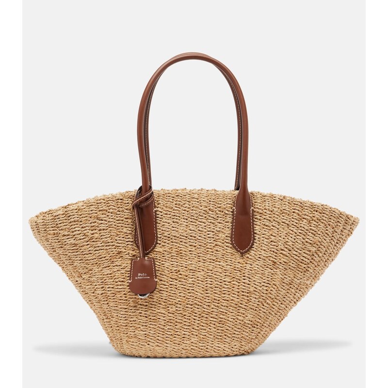 Polo Ralph Lauren Bellport Medium raffia basket bag