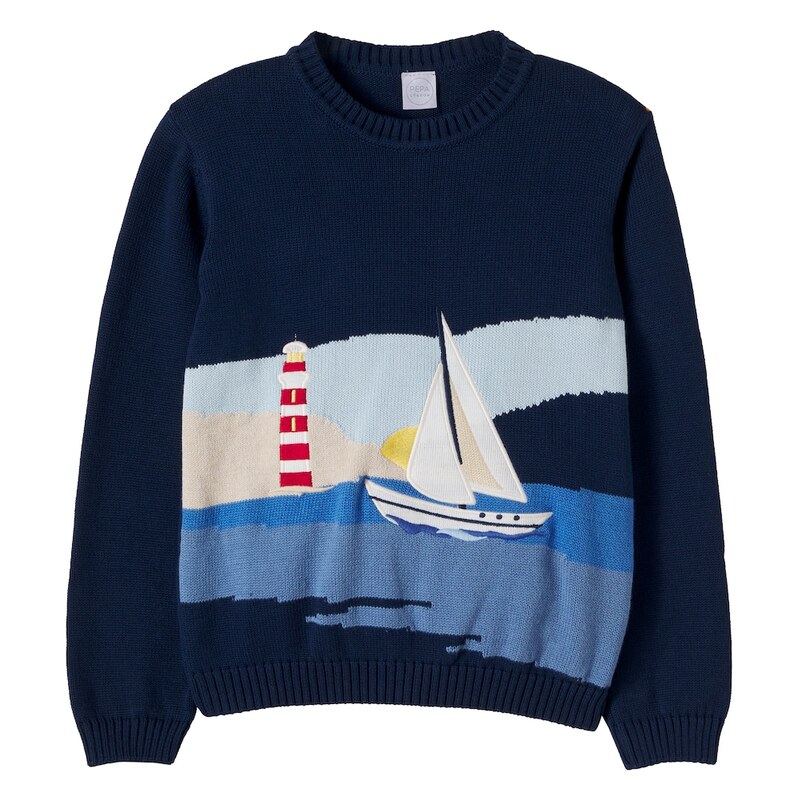Pepa London Intarsia cotton sweater