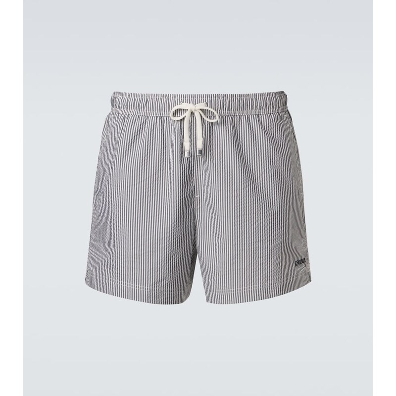 Zegna Seersucker swim trunks