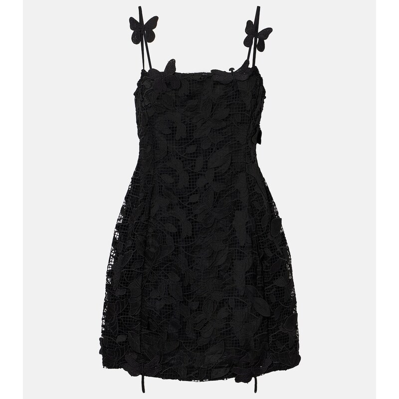 Blumarine Embroidered lace minidress