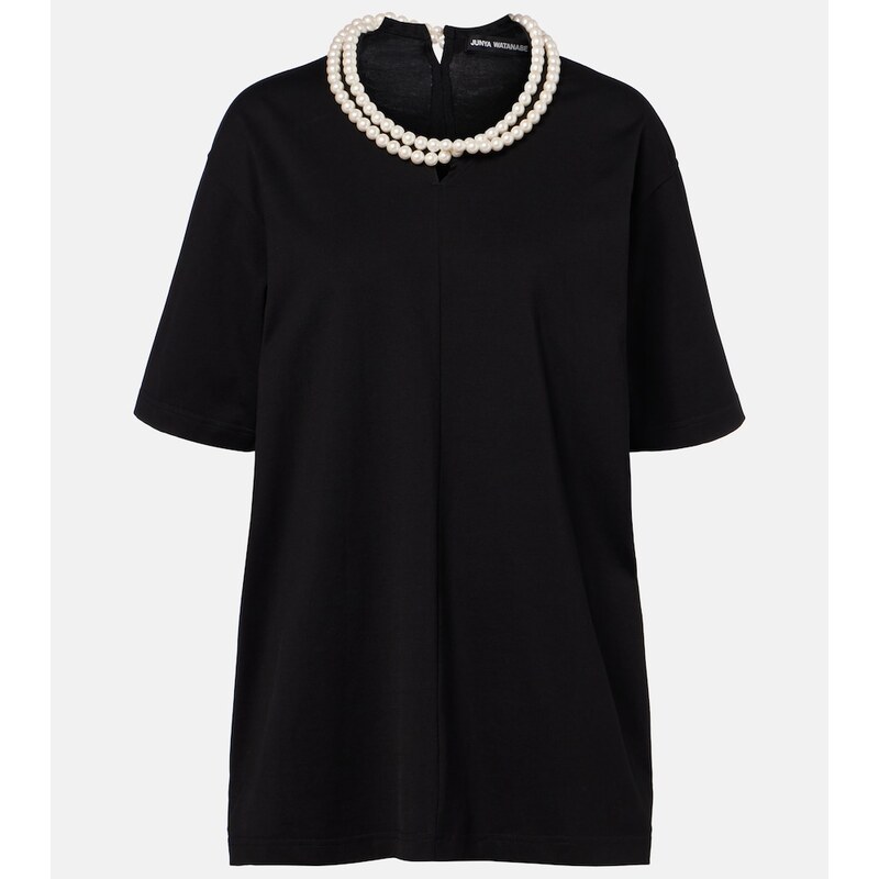 Junya Watanabe Oversized embellished cotton T-shirt