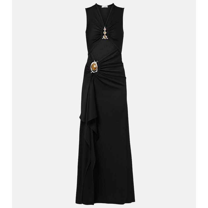 Christopher Esber Droplet Crystal cutout embellished maxi dress