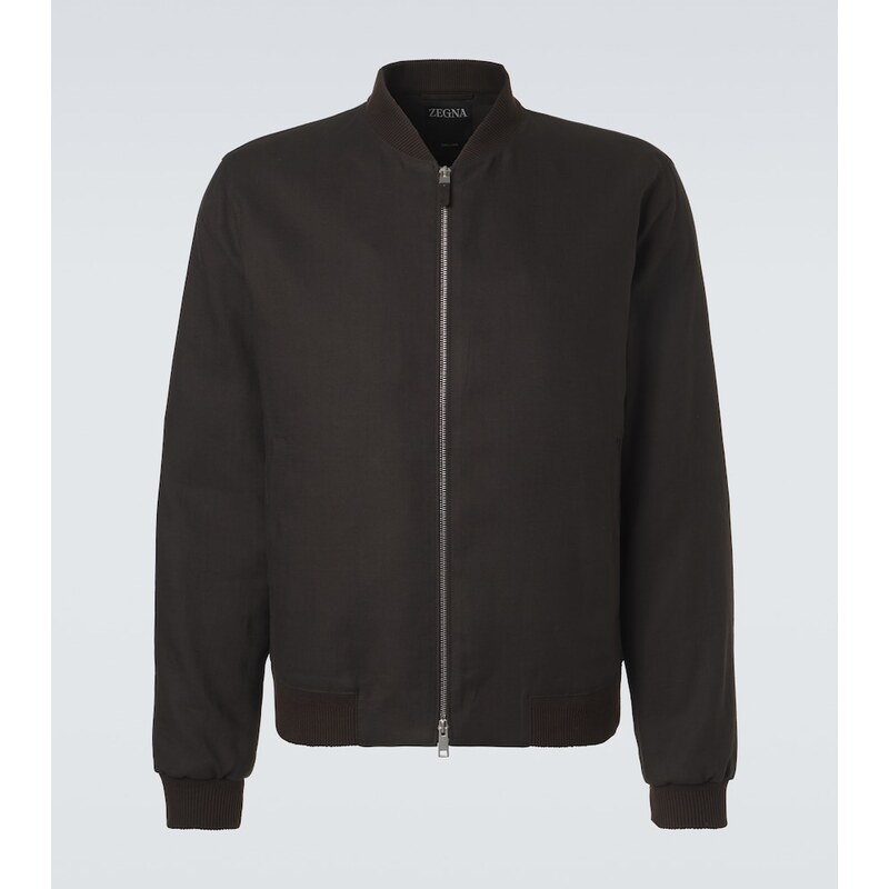 Zegna Linen bomber jacket