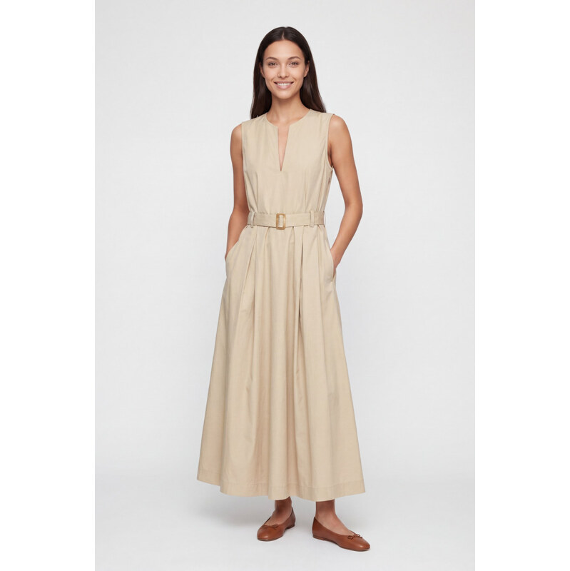 ŠATY WOOLRICH BELTED LONG DRESS 115156097