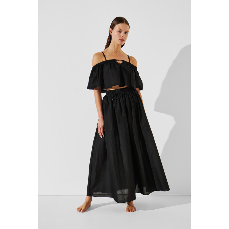 PLÁŽOVÉ OBLEČENÍ KARL LAGERFELD KARL DNA LONG SKIRT 115156091
