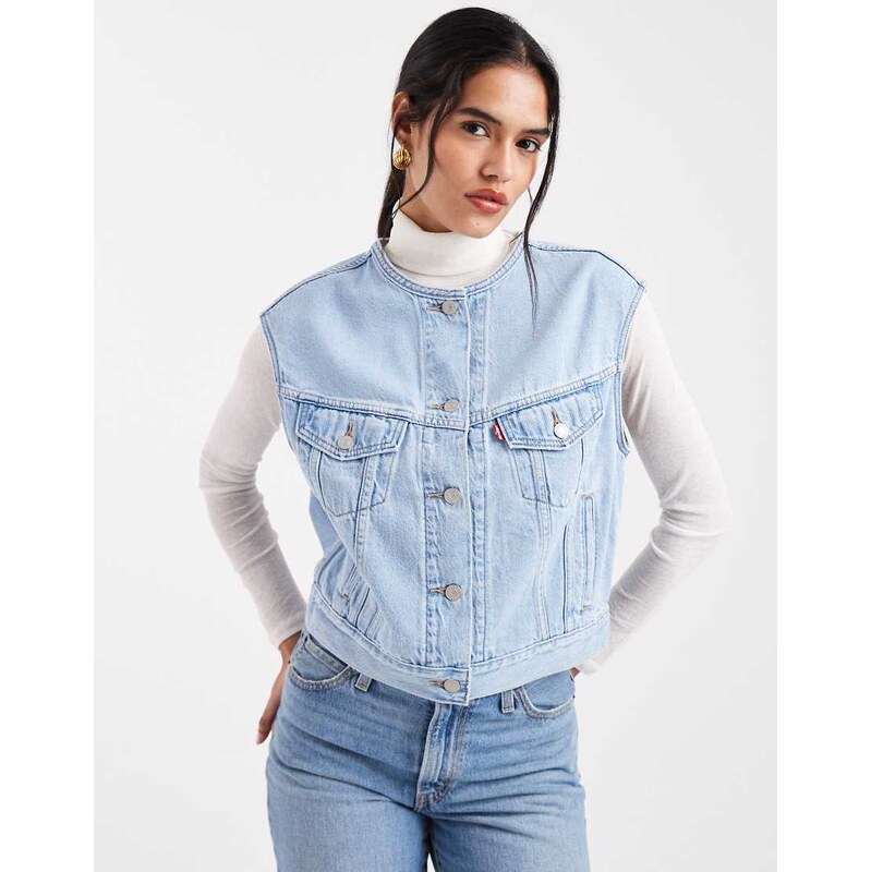Levis blouson denim vintage gilet in blue 115155702