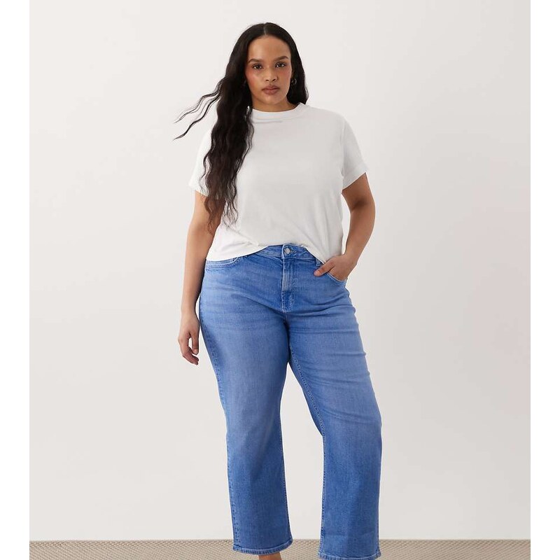 ASOS Curve ASOS DESIGN Curve ankle grazer comfort stretch straight leg 115520186