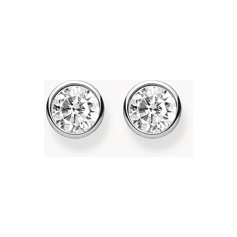 Thomas Sabo white stone studs in sterling silver - SILVER 115495940