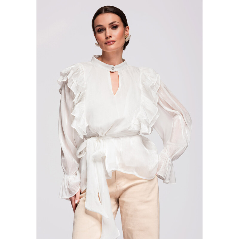 Edoti Dámská elegantní halenka s volány