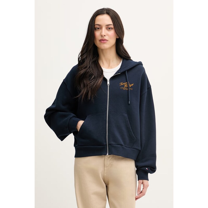Tommy Hilfiger rozepínací mikina dámská bavlněná