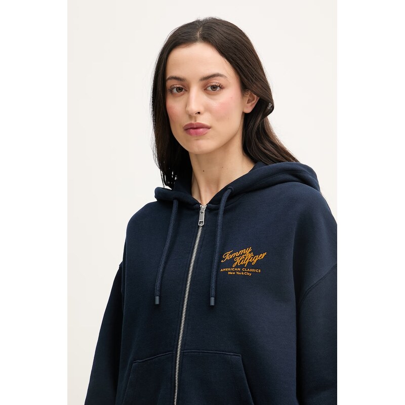 Tommy Hilfiger rozepínací mikina dámská bavlněná