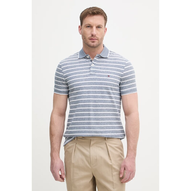 Tommy Hilfiger polo pánské s příměsí lnu