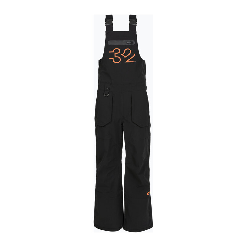 Dětské snowboardové kalhoty ThirtyTwo Basement Bib black/orange