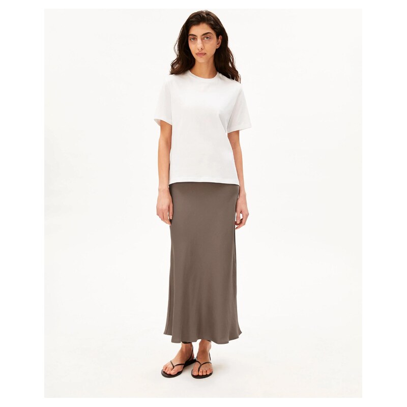 Armedangels Sukně Lenovaa Satin Walnut Cream XS