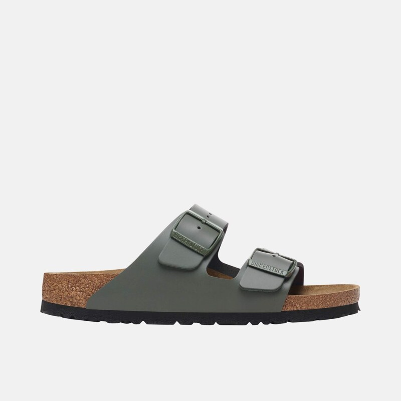 Zelené regular pantofle Birkenstock Arizona Natural Leather